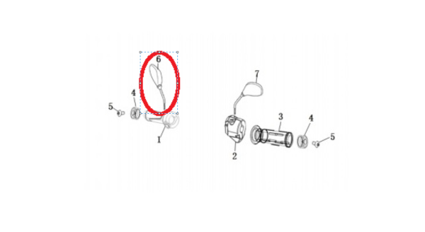 SS00782    GRUPPO SPECCHIO,POSTERIORE DESTRO CPX /CPX PRO